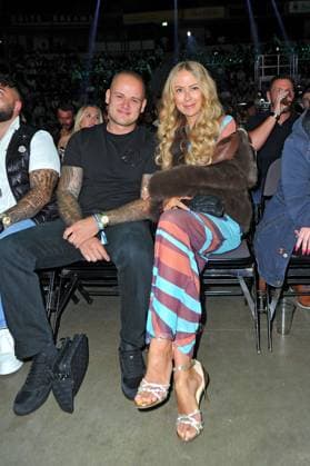 The Ultimate Hype Jenny Elvers and Paul Jolig on the occasion of the martial arts event The Ultimate Hype on 04 10 2025 in the Rudolf Weber Arena Oberhausen 20251004MWI089806