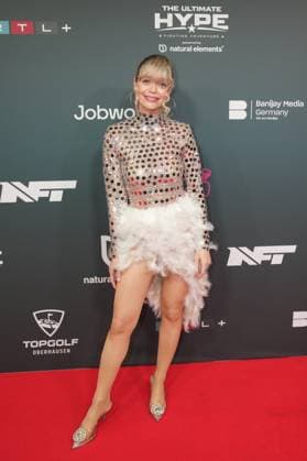 The Ultimate HYPE in Oberhausen Eva Katharina Hilsdorf at the boxing event The Ultimate HYPE in the Rudolf Weber Arena Oberhausen on October 4, 2025 Oberhausen Rudolf Weber Arena Nordrhein Westfalen