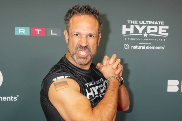 The Ultimate HYPE in Oberhausen Evil Jared Hasselhoff at the boxing event The Ultimate HYPE in the Rudolf Weber Arena Oberhausen on October 4, 2025 Oberhausen Rudolf Weber Arena Nordrhein Westfalen