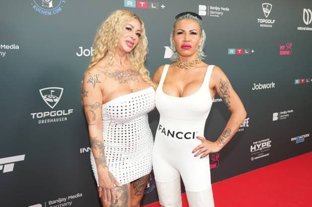 The Ultimate HYPE in Oberhausen BELLYDAH and Ginger Costello Wollersheim at the boxing event The Ultimate HYPE in the Rudolf Weber Arena Oberhausen on October 4, 2025 Oberhausen Rudolf Weber Arena Nordrhein Westfalen