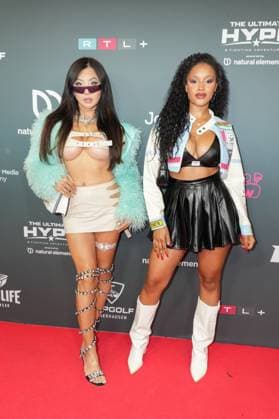 The Ultimate HYPE in Oberhausen Kyoko Li and Mariama Bah at the boxing event The Ultimate HYPE in the Rudolf Weber Arena Oberhausen on October 4, 2025 Oberhausen Rudolf Weber Arena Nordrhein Westfalen