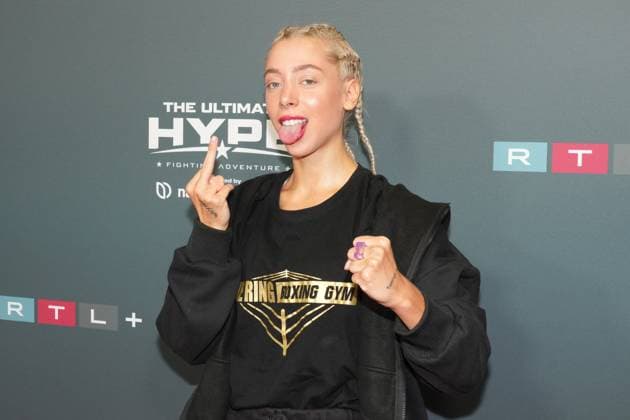 The Ultimate HYPE in Oberhausen Walentina Doronina at the boxing event The Ultimate HYPE in the Rudolf Weber Arena Oberhausen on October 4, 2025 Oberhausen Rudolf Weber Arena Nordrhein Westfalen