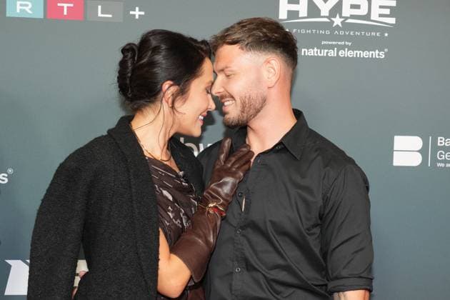 The Ultimate HYPE in Oberhausen Anastasiya and her new boyfriend Patrick Herbach at the boxing event The Ultimate HYPE in the Rudolf Weber Arena Oberhausen on October 4, 2025 Oberhausen Rudolf Weber Arena Nordrhein Westfalen
