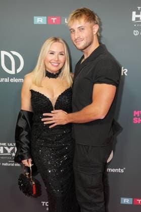 The Ultimate HYPE in Oberhausen Marlisa Rudizo with boyfriend William at the boxing event The Ultimate HYPE in the Rudolf Weber Arena Oberhausen on October 4, 2025 Oberhausen Rudolf Weber Arena North Rhine-Westphalia