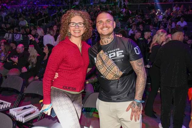The Ultimate HYPE in Oberhausen Nico and Alexandra Legat at the boxing event The Ultimate HYPE in the Rudolf Weber Arena Oberhausen on October 4, 2025 Oberhausen Rudolf Weber Arena North Rhine-Westphalia