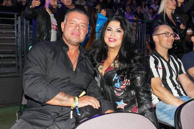 The Ultimate HYPE in Oberhausen Iris Klein Stefan Braun at the boxing event The Ultimate HYPE in the Rudolf Weber Arena Oberhausen on October 4, 2025 Oberhausen Rudolf Weber Arena North Rhine-Westphalia