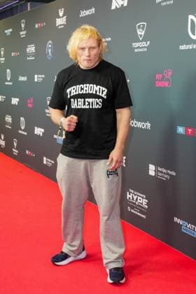 The Ultimate HYPE in Oberhausen The Neanderthal Frederic Vosgröne at the boxing event The Ultimate HYPE in the Rudolf Weber Arena Oberhausen on October 4, 2025 Oberhausen Rudolf Weber Arena North Rhine-Westphalia