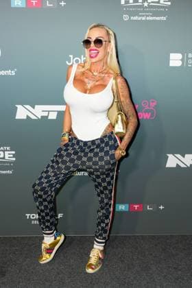 The Ultimate HYPE in Oberhausen Gina Lisa Lohfink at the boxing event The Ultimate HYPE in the Rudolf Weber Arena Oberhausen on October 4, 2025 Oberhausen Rudolf Weber Arena Nordrhein Westfalen