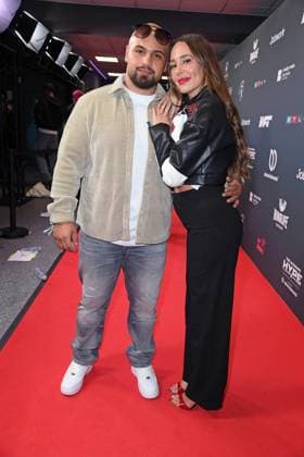 Alessia Herren with husband Can Nitkewitz THE ULTIMATE HYPE at the Rudolf Weber Arena in Oberhausen on 04 10 2025