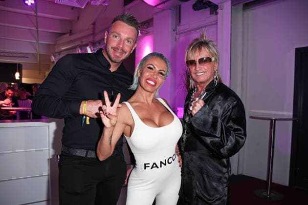 Ginger Wollersheim with boyfriend Lukas Reiter and ex-husband Bert Wollersheim THE ULTIMATE HYPE at the Rudolf Weber Arena in Oberhausen on 04 10 2025