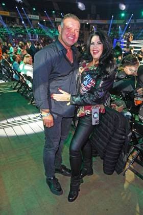 Iris Klein with boyfriend Stefan Braun THE ULTIMATE HYPE at the Rudolf Weber Arena in Oberhausen on 04 10 2025