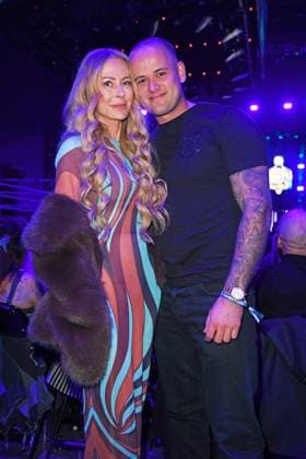 Jenny Elvers with son Paul Elvers THE ULTIMATE HYPE at the Rudolf Weber Arena in Oberhausen on 04 10 2025