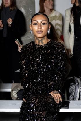 Front Row Niccolo Pasqualetti Womenswear - PFW Ogee attends the Niccolo Pasqualetti Womenswear Spring Summer 2026 show as part of Paris Fashion Week on October 05, 2025 in Paris, France. Photo by Alexis Jumeau ABACAPRESS.COM Paris France  Copyright: xJumeauxAlexis ABACAx