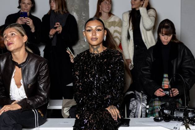Front Row Niccolo Pasqualetti Womenswear - PFW Ogee attends the Niccolo Pasqualetti Womenswear Spring Summer 2026 show as part of Paris Fashion Week on October 05, 2025 in Paris, France. Photo by Alexis Jumeau ABACAPRESS.COM Paris France  Copyright: xJumeauxAlexis ABACAx