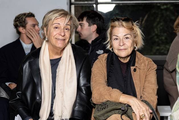 Front Row Niccolo Pasqualetti Womenswear - PFW Eva Desiderio and Daniela Fedi attends the Niccolo Pasqualetti Womenswear Spring Summer 2026 show as part of Paris Fashion Week on October 05, 2025 in Paris, France. Photo by Alexis Jumeau ABACAPRESS.COM Paris France  Copyright: xJumeauxAlexis ABACAx