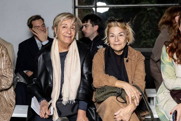 Front Row Niccolo Pasqualetti Womenswear - PFW Eva Desiderio and Daniela Fedi attends the Niccolo Pasqualetti Womenswear Spring Summer 2026 show as part of Paris Fashion Week on October 05, 2025 in Paris, France. Photo by Alexis Jumeau ABACAPRESS.COM Paris France  Copyright: xJumeauxAlexis ABACAx