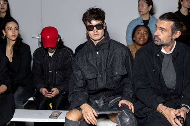 Front Row Niccolo Pasqualetti Womenswear - PFW Moritz Hau attends the Niccolo Pasqualetti Womenswear Spring Summer 2026 show as part of Paris Fashion Week on October 05, 2025 in Paris, France. Photo by Alexis Jumeau ABACAPRESS.COM Paris France  Copyright: xJumeauxAlexis ABACAx