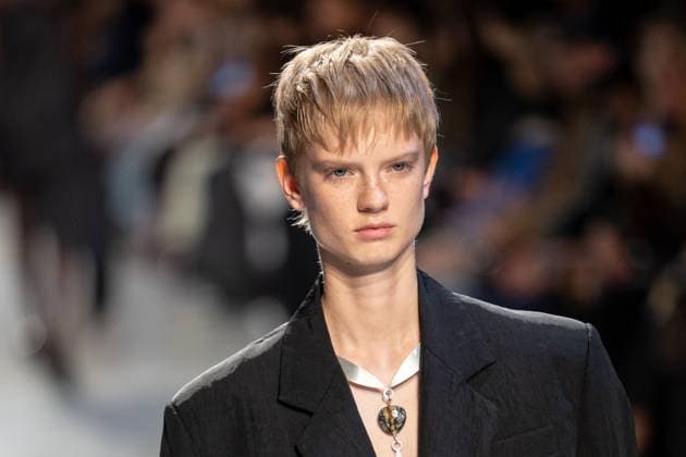 Runway Niccolo Pasqualetti Womenswear - PFW A model mannequin walks the runway during the Niccolò Pasqualetti Womenswear Spring Summer 2026 show as part of Paris Fashion Week on October 5, 2025 in Paris, France. Photo by Alexis Jumeau ABACAPRESS.COM Paris France  Copyright: xJumeauxAlexis ABACAx
