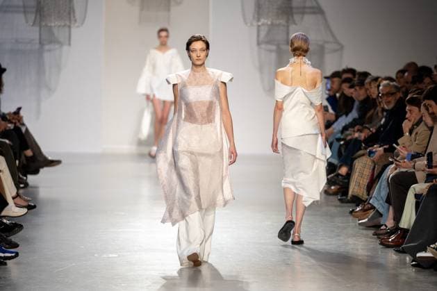 Runway Niccolo Pasqualetti Womenswear - PFW A model mannequin walks the runway during the Niccolò Pasqualetti Womenswear Spring Summer 2026 show as part of Paris Fashion Week on October 5, 2025 in Paris, France. Photo by Alexis Jumeau ABACAPRESS.COM Paris France  Copyright: xJumeauxAlexis ABACAx