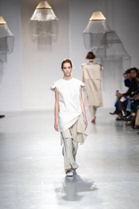 Runway Niccolo Pasqualetti Womenswear - PFW A model mannequin walks the runway during the Niccolò Pasqualetti Womenswear Spring Summer 2026 show as part of Paris Fashion Week on October 5, 2025 in Paris, France. Photo by Alexis Jumeau ABACAPRESS.COM Paris France  Copyright: xJumeauxAlexis ABACAx