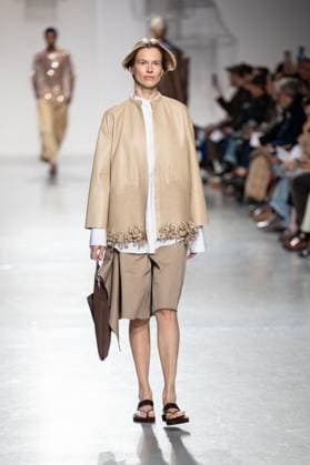 Runway Niccolo Pasqualetti Womenswear - PFW A model mannequin walks the runway during the Niccolò Pasqualetti Womenswear Spring Summer 2026 show as part of Paris Fashion Week on October 5, 2025 in Paris, France. Photo by Alexis Jumeau ABACAPRESS.COM Paris France  Copyright: xJumeauxAlexis ABACAx