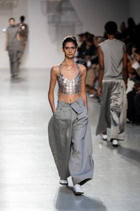 Runway Niccolo Pasqualetti Womenswear - PFW A model mannequin walks the runway during the Niccolò Pasqualetti Womenswear Spring Summer 2026 show as part of Paris Fashion Week on October 5, 2025 in Paris, France. Photo by Alexis Jumeau ABACAPRESS.COM Paris France  Copyright: xJumeauxAlexis ABACAx