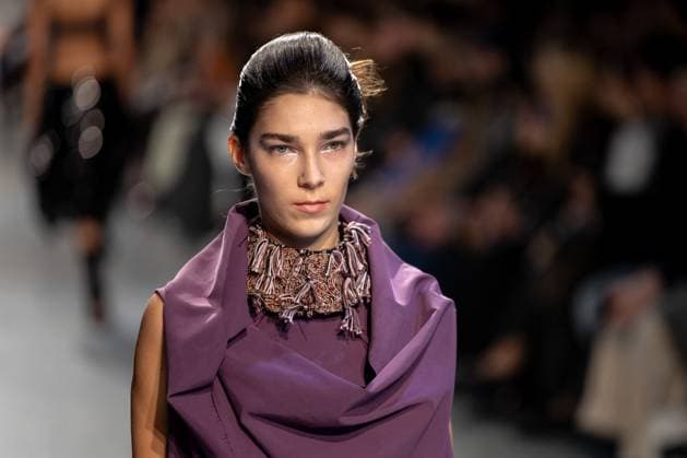 Runway Niccolo Pasqualetti Womenswear - PFW A model mannequin walks the runway during the Niccolò Pasqualetti Womenswear Spring Summer 2026 show as part of Paris Fashion Week on October 5, 2025 in Paris, France. Photo by Alexis Jumeau ABACAPRESS.COM Paris France  Copyright: xJumeauxAlexis ABACAx