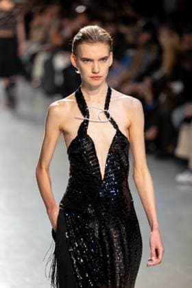 Runway Niccolo Pasqualetti Womenswear - PFW A model mannequin walks the runway during the Niccolò Pasqualetti Womenswear Spring Summer 2026 show as part of Paris Fashion Week on October 5, 2025 in Paris, France. Photo by Alexis Jumeau ABACAPRESS.COM Paris France  Copyright: xJumeauxAlexis ABACAx