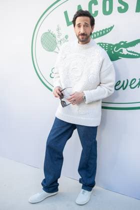 PFW Lacoste Photocall Adrien Brody attending the Lacoste Womenswear Spring Summer 2026 show as part of Paris Fashion Week in Paris, France on October 05, 2025. Photo by Aurore Marechal ABACAPRESS.COM Paris France  Copyright: xMarechalxAurore ABACAx