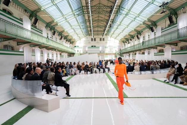 PFW - Lacoste Runway Models present creations by Lacoste for the Women Ready-to-wear Spring-Summer 2026 collection as part of the Paris Fashion Week, in Paris on October 5, 2025. Photo by Eliot Blondet ABACAPRESS.COM Paris France France  Copyright: xBlondetxEliot ABACAx
