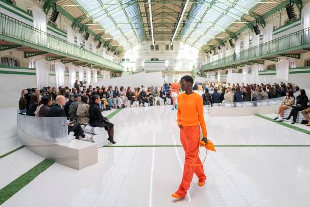PFW - Lacoste Runway Models present creations by Lacoste for the Women Ready-to-wear Spring-Summer 2026 collection as part of the Paris Fashion Week, in Paris on October 5, 2025. Photo by Eliot Blondet ABACAPRESS.COM Paris France France  Copyright: xBlondetxEliot ABACAx