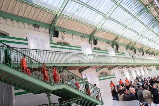 PFW - Lacoste Runway Models present creations by Lacoste for the Women Ready-to-wear Spring-Summer 2026 collection as part of the Paris Fashion Week, in Paris on October 5, 2025. Photo by Eliot Blondet ABACAPRESS.COM Paris France France  Copyright: xBlondetxEliot ABACAx