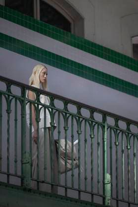 PFW - Lacoste Runway Models present creations by Lacoste for the Women Ready-to-wear Spring-Summer 2026 collection as part of the Paris Fashion Week, in Paris on October 5, 2025. Photo by Eliot Blondet ABACAPRESS.COM Paris France France  Copyright: xBlondetxEliot ABACAx