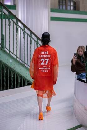 PFW - Lacoste Runway Models present creations by Lacoste for the Women Ready-to-wear Spring-Summer 2026 collection as part of the Paris Fashion Week, in Paris on October 5, 2025. Photo by Eliot Blondet ABACAPRESS.COM Paris France France  Copyright: xBlondetxEliot ABACAx