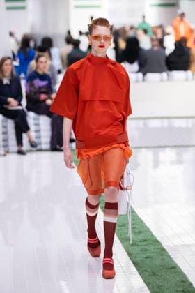 PFW - Lacoste Runway Models present creations by Lacoste for the Women Ready-to-wear Spring-Summer 2026 collection as part of the Paris Fashion Week, in Paris on October 5, 2025. Photo by Eliot Blondet ABACAPRESS.COM Paris France France  Copyright: xBlondetxEliot ABACAx