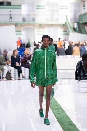 PFW - Lacoste Runway Models present creations by Lacoste for the Women Ready-to-wear Spring-Summer 2026 collection as part of the Paris Fashion Week, in Paris on October 5, 2025. Photo by Eliot Blondet ABACAPRESS.COM Paris France France  Copyright: xBlondetxEliot ABACAx