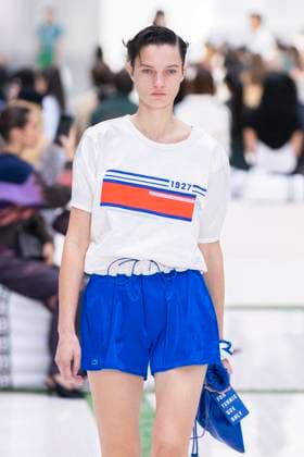 PFW - Lacoste Runway Models present creations by Lacoste for the Women Ready-to-wear Spring-Summer 2026 collection as part of the Paris Fashion Week, in Paris on October 5, 2025. Photo by Eliot Blondet ABACAPRESS.COM Paris France France  Copyright: xBlondetxEliot ABACAx