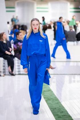 PFW - Lacoste Runway Models present creations by Lacoste for the Women Ready-to-wear Spring-Summer 2026 collection as part of the Paris Fashion Week, in Paris on October 5, 2025. Photo by Eliot Blondet ABACAPRESS.COM Paris France France  Copyright: xBlondetxEliot ABACAx
