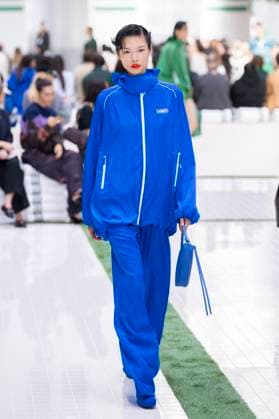 PFW - Lacoste Runway Models present creations by Lacoste for the Women Ready-to-wear Spring-Summer 2026 collection as part of the Paris Fashion Week, in Paris on October 5, 2025. Photo by Eliot Blondet ABACAPRESS.COM Paris France France  Copyright: xBlondetxEliot ABACAx