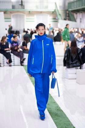 PFW - Lacoste Runway Models present creations by Lacoste for the Women Ready-to-wear Spring-Summer 2026 collection as part of the Paris Fashion Week, in Paris on October 5, 2025. Photo by Eliot Blondet ABACAPRESS.COM Paris France France  Copyright: xBlondetxEliot ABACAx