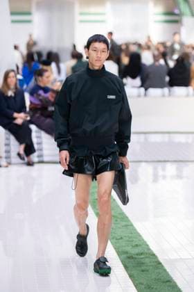 PFW - Lacoste Runway Models present creations by Lacoste for the Women Ready-to-wear Spring-Summer 2026 collection as part of the Paris Fashion Week, in Paris on October 5, 2025. Photo by Eliot Blondet ABACAPRESS.COM Paris France France  Copyright: xBlondetxEliot ABACAx
