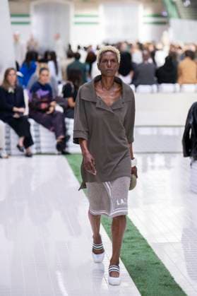 PFW - Lacoste Runway Models present creations by Lacoste for the Women Ready-to-wear Spring-Summer 2026 collection as part of the Paris Fashion Week, in Paris on October 5, 2025. Photo by Eliot Blondet ABACAPRESS.COM Paris France France  Copyright: xBlondetxEliot ABACAx