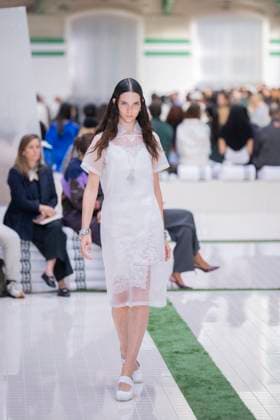 PFW - Lacoste Runway Models present creations by Lacoste for the Women Ready-to-wear Spring-Summer 2026 collection as part of the Paris Fashion Week, in Paris on October 5, 2025. Photo by Eliot Blondet ABACAPRESS.COM Paris France France  Copyright: xBlondetxEliot ABACAx