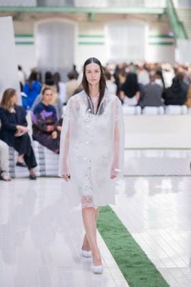 PFW - Lacoste Runway Models present creations by Lacoste for the Women Ready-to-wear Spring-Summer 2026 collection as part of the Paris Fashion Week, in Paris on October 5, 2025. Photo by Eliot Blondet ABACAPRESS.COM Paris France France  Copyright: xBlondetxEliot ABACAx