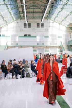 PFW - Lacoste Runway Models present creations by Lacoste for the Women Ready-to-wear Spring-Summer 2026 collection as part of the Paris Fashion Week, in Paris on October 5, 2025. Photo by Eliot Blondet ABACAPRESS.COM Paris France France  Copyright: xBlondetxEliot ABACAx