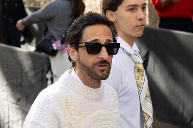 PFW - Lacoste Womenswear Spring-Summer - Arrivals NB Adrien Brody arriving at the Lacoste Womenswear Spring-Summer 2026 show as part of Paris Fashion Week on October 05, 2025 in Paris, France. Photo by Nasser Berzane ABACAPRESS.COM Paris France  Copyright: xBerzanexNasser ABACAx