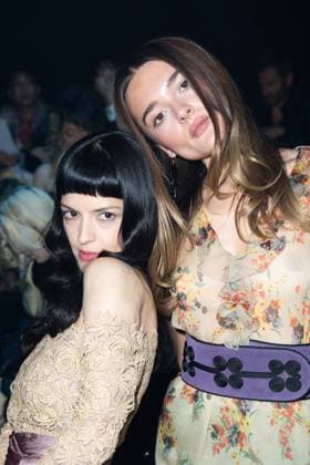 PFW Valentino Front Row Maria Zardoya and Charlotte Lawrence attending the Valentino Womenswear Spring Summer 2026 show as part of Paris Fashion Week in Paris, France on October 05, 2025. Photo by Aurore Marechal ABACAPRESS.COM Paris France  Copyright: xMarechalxAurore ABACAx