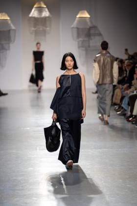 Runway Niccolo Pasqualetti Womenswear - PFW A model mannequin walks the runway during the Niccolò Pasqualetti Womenswear Spring Summer 2026 show as part of Paris Fashion Week on October 5, 2025 in Paris, France. Photo by Alexis Jumeau ABACAPRESS.COM Paris France  Copyright: xJumeauxAlexis ABACAx