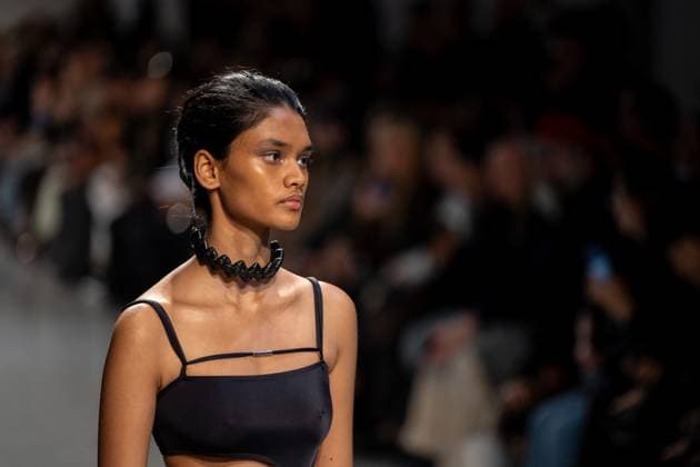 Runway Niccolo Pasqualetti Womenswear - PFW A model mannequin walks the runway during the Niccolò Pasqualetti Womenswear Spring Summer 2026 show as part of Paris Fashion Week on October 5, 2025 in Paris, France. Photo by Alexis Jumeau ABACAPRESS.COM Paris France  Copyright: xJumeauxAlexis ABACAx