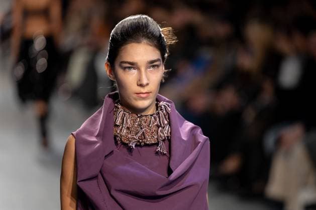 Runway Niccolo Pasqualetti Womenswear - PFW A model mannequin walks the runway during the Niccolò Pasqualetti Womenswear Spring Summer 2026 show as part of Paris Fashion Week on October 5, 2025 in Paris, France. Photo by Alexis Jumeau ABACAPRESS.COM Paris France  Copyright: xJumeauxAlexis ABACAx